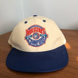 Blue Jay World Series Champions Hat - Cream and Blue 1992-1993